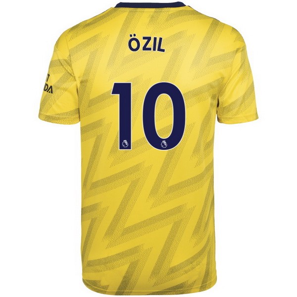Maillot Football Arsenal NO.10 Ozil Exterieur 2019-20 Jaune